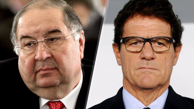 Report: Arsenal shareholder Usmanov to pay debts owed Russian manager Capello